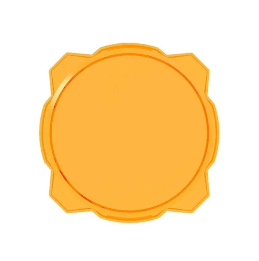 5112 – KC HILITE Driving/ Fog Light Cover, 6 Inch Round Amber Acrylic Without Logo Single